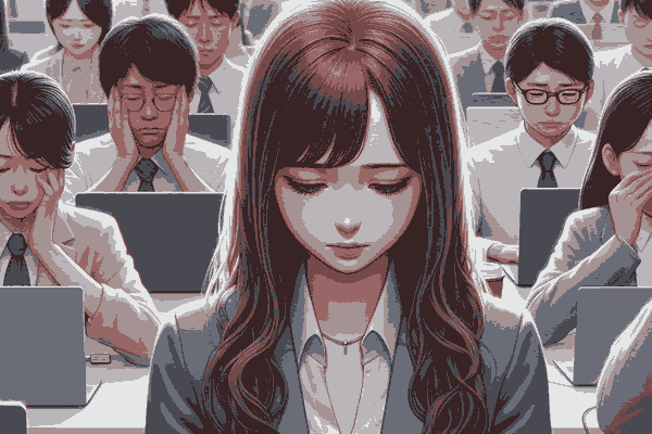 職場で孤立しているが開き直る人